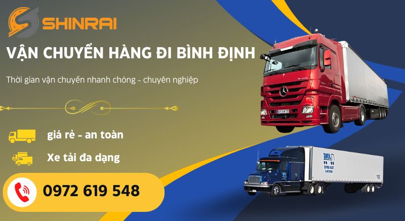 Vận chuyển hàng đi Bình Định Shinrai